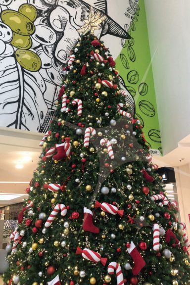 decoración árbol de navidad centros comerciales Bogotá - Medellín