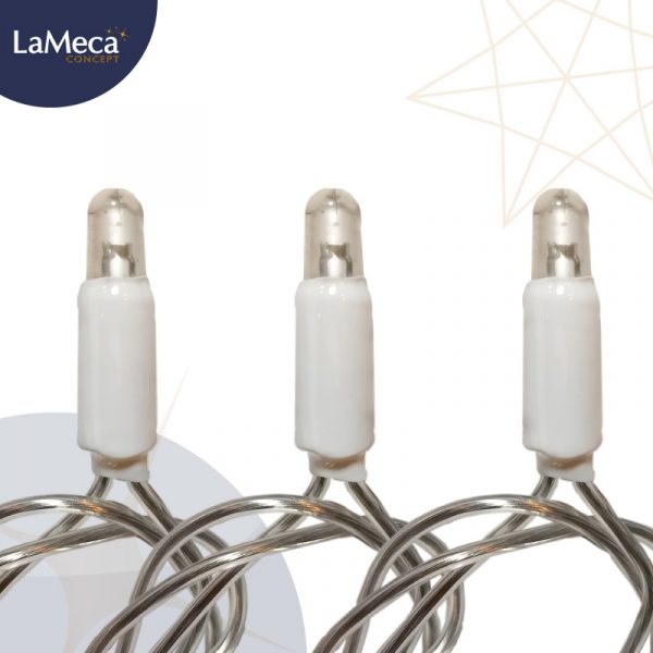 Extensión Led luz blanco cálido cable transparente Bogotá Medellín