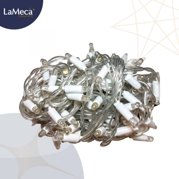 Extensión Led luz blanco cálido cable transparente Bogotá Medellín