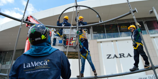 ejecución proyectos centros comerciales Bogotá - Medellín - La Meca Concept